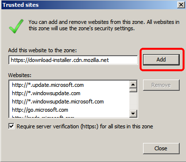 Установка Firefox на Windows Server