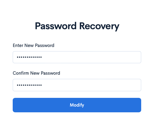 Password Recovery for Your Billing Account