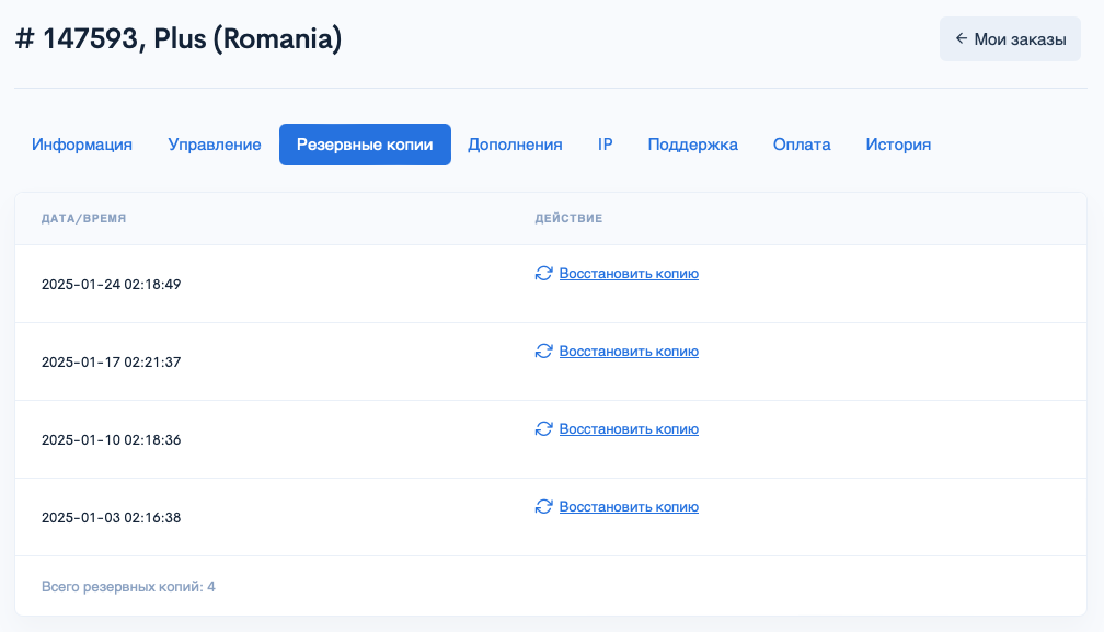 Резервные копии