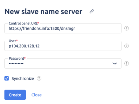 Setting up integration with a DNS in ISPmanager CP